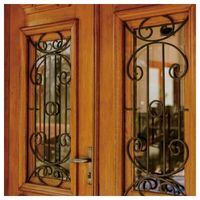 Barandilla de Seguridad para Ventanas de Hierro Forjado Estilo Vintage, Resistente al Óxido, para Exteriores de Villas