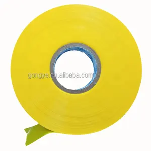 70 Micron Yellow Colour Pvc Wrapping Film Pvc Cling Film Pvc Film For Electricity Wire Binding Machine