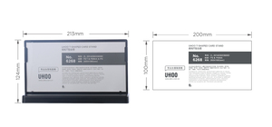 Uhoo 6268 t-hình dạng thẻ đứng cá nhân mạnh mẽ nhựa Bảng hiển thị Holders cho văn phòng & Trường học sử dụng - Product Image 5