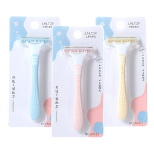 Maquinilla de Afeitar para Mujer LMLTOP, Mango en T, Acero Inoxidable, Depiladora de Axilas A0919, Colores Aleatorios - Product Image 1