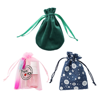 Sacs en plastique par Sublimation pour bijoux, 50 pièces, petites pochettes, emballage écologique, sacs de Shopping rembourrés, sac à cordon de serrage en Satin Non tissé