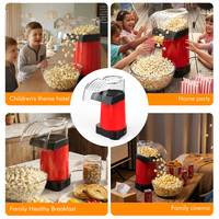 Machine à Popcorn à Air Chaud Professionnelle pour Usage Quotidien, à Cycle Rapide, pour Comptoir, avec Cuillère à Beurre Intégrée, pour Exportation en Gros