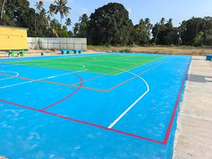 Superficie de Piso Deportivo de Acrílico Puro con Logotipo Personalizado, Superficie Acolchada de Grado Profesional, Pintura de Superficie, Fabricante Confiable - Product Image 4