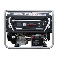 Générateur d'essence triphasé à démarrage électrique Huaneng Power 5,5 kW 380 V pour usage domestique, faible bruit, économie de carburant