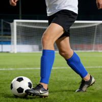 Protège-tibias de football personnalisés avec logo, soutien en nid d'abeille, manchon de compression du mollet, genouillère à ressort avancé