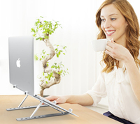 Support pliable pour ordinateur portable, support réglable pour ordinateur portable, support portable pour tablette, support pour ordinateur, compatible avec MacBook Air Pro iPad
