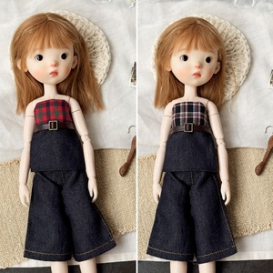 ชุดเสื้อผ้าตุ๊กตา BJD ขนาด 1/6 สำหรับตุ๊กตา Little Blythe OB22 OB24 ชุดเดรสทรงหลอดขาสั้นสไตล์ KT ขายส่งสำหรับตุ๊กตาขนาดเล็ก - Product Image 2