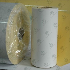 Cast Coated Semi <b>Glossy</b> Woodfree Face <b>Paper</b> with Hot Melt Adhesive and Yellow Glassine Liner for Stickers - Product Image 5