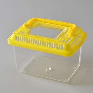 Boîte de transport pour animaux de compagnie en plastique transparent à motif de couronne de style moderne, pour tortues et petits poissons rouges écologiques - Product Image 6