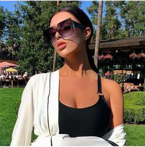 Fashion <strong>square</strong> Oversized Shades Popular Hot Sale <strong>Sun</strong> <strong>Glasses</strong> Metal Luxury Sunglasses Women - Product Image 5