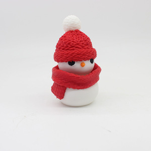 Cute Plastic Snowman <b>Fidget</b> Toy Mini Desk Ornament Winter Gift - Product Image 1