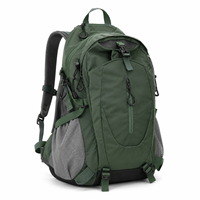 Sac à dos de randonnée léger et résistant à l'eau en nylon 30L, multi-poches, pour le camping en plein air, les voyages, avec des caractéristiques de sécurité en plein air