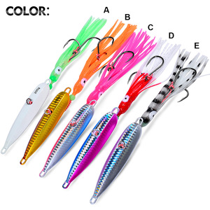 Fiscan Pesca <span class=keywords><strong>Inchiku</strong></span> 40g-200g métal tête de gabarit Leurre poulpe jupe japon Kingfish vivaneau mérou appât lent leurre de pêche - Product Image 3
