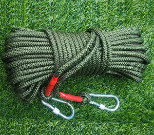 Expansion extérieure de la corde d'escalade 10mm 12mm Alpinisme et escalade Polyester Corde audacieuse Protection contre les chutes Corde de sécurité - Product Image 3