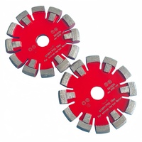 Disco de diamante para soldadura láser de calidad europea de 130 mm con segmentos curvos para hormigón extremadamente duro