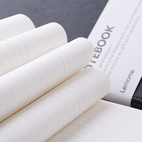 Diario de Gratitud Negro Simple y Portátil con Banda Elástica Cosida, Tapa Dura de Cuero PU, Color Personalizado y Logotipo Personalizado