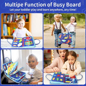 Toddlers <strong>Busy</strong> <strong>Book</strong> Felt <strong>Busy</strong> Board Basic Skills <strong>Montessori</strong> Toddler Soft Quiet <strong>Busy</strong> Board <strong>Book</strong> - Product Image 3