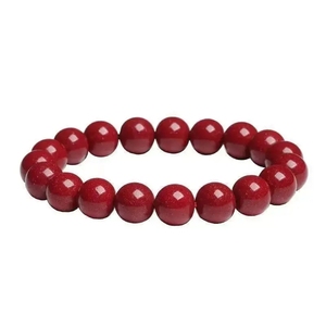 Fashionable Promotional 6mm 8mm 10mm 12mm <strong>Red</strong> crystal Bbeaded <strong>Bracelet</strong> Natural Stone <strong>Beads</strong> - Product Image 2