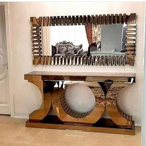 مستطيل مربع الكلاسيكية البريدي الفضة مرآة Sunburst مرآة مثبتة على الجدار الأثاث - Product Image 5