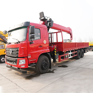Grúa hidráulica montada en camión Dongfeng de brazo recto con capacidad de elevación de 12T para construcción de edificios - Product Image 4