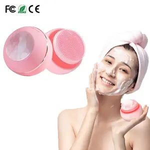 Escova facial de limpeza profunda 9 em 1 com led, equipamento de fábrica, à prova d'água, vibratória, ipx6, terapia de luz, escova de limpeza facial