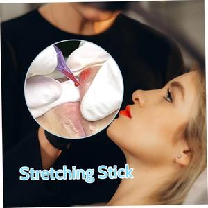 แท่งผ้าฝ้ายยืดลายสักริมฝีปาก100ชิ้นพร้อมกล่องอุปกรณ์บลัชแต่งหน้ากึ่งถาวร - Product Image 2