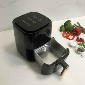 Nouvelle <span class=keywords><strong>friteuse</strong></span> à air 5L avec panier intérieur en acier inoxydable, 6 programmes, contrôle numérique, appareils électroménagers intelligents de haute qualité pour la maison - Product Image 2