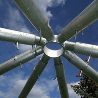 Tente de réception de luxe TENTCHO avec structure en aluminium, 10x10, 20x20, robuste pour événements extérieurs