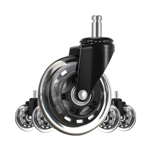 Roulettes pivotantes <span class=keywords><strong>en</strong></span> caoutchouc TPR de 2 pouces pour le mobilier de bureau Roues pivotantes à frein à 360 degrés pour la salle à manger, l'hôpital et le salon. - Product Image 5