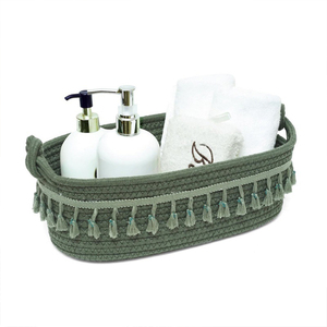 Panier à <span class=keywords><strong>linge</strong></span> tissé pliable en <span class=keywords><strong>corde</strong></span> <span class=keywords><strong>de</strong></span> coton OEM panier pliable <span class=keywords><strong>de</strong></span> forme mignonne pour <span class=keywords><strong>salle</strong></span> <span class=keywords><strong>de</strong></span> <span class=keywords><strong>bain</strong></span> Offre Spéciale panier à <span class=keywords><strong>linge</strong></span> en tissu - Product Image 5