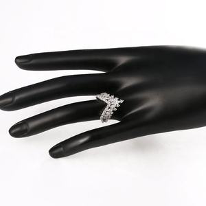 卸売ファッションホワイトゴールドキュービックジルコニアキングクラウンリング女性用ジュエリー - Product Image 5