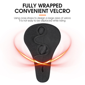 Housse de selle de vélo WEST BIKING en cuir et mousse à mémoire de forme, épaisse, très élastique, douce et confortable pour le cyclisme - Product Image 4