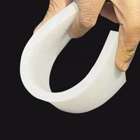 Bloque de Goma de Silicona Amortiguador Mecánico, Almohadilla Antivibración y Reductora de Ruido para Aire Acondicionado, Alta Elasticidad, Blanco