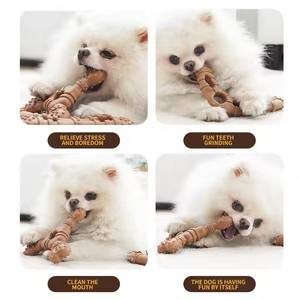 Sıcak satış dayanıklı ahşap plastik köpek Molar kemik çiğnemek oyuncak toksik olmayan ve Bite dayanıklı Pet oyuncak oynamak için - Product Image 6