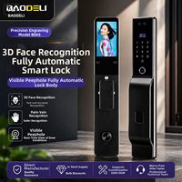 Serrure de porte automatique à empreinte digitale, serrure intelligente sans clé, remplacement de serrure à code numérique, pour portes en aluminium, Wi-Fi Cloud, alliage de zinc