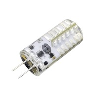 Ampoule LED en silicone colorée G4 3W SMD3014, éclairage de lustre, AC/DC12V, mini, bleu, rouge, vert, blanc froid, indicateur