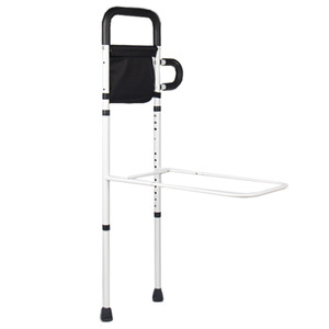 Reposabrazos para cama para personas mayores y embarazadas con malla de almacenamiento, barandilla de seguridad ajustable en altura de 50 cm para asistencia en la cama - Product Image 2