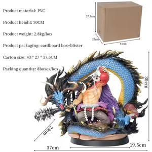 Venta caliente PVC Anime adornos dragón gigante Kaidou figura Ones piezas artesanía con caja regalo perfecto para niños - Product Image 6
