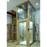Ascenseur hydraulique électrique compact et pratique pour une personne, adapté aux villas et résidences à 1, 2, 3, 4 ou 5 étages.