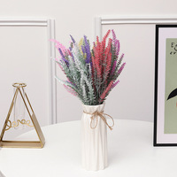 Fleurs artificielles, lavande artificielle, plantes en plastique pour la décoration de la maison, mariage, cuisine, jardin, patio, véranda, fenêtre, bureau