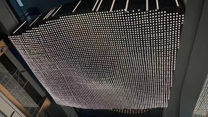 Pannello Luminoso LED Moderno a Cielo Stellato, in Alluminio Perforato Dorato, Dimmerabile, per Soffitti Sospesi, Hotel, Lobby, Centri Commerciali - Product Image 2