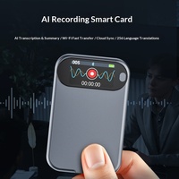 Enregistreur vocal IA A3 contrôlé par application avec traduction en temps réel voix-texte via ChatGPT, format audio WAV pour conférences et réunions
