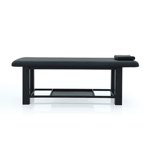 Muebles de Salón de Belleza Kangmei, Venta al por Mayor, Camilla de Masaje y Cama de Spa de Madera Negra Barata para Tratamientos Tailandeses - Product Image 3