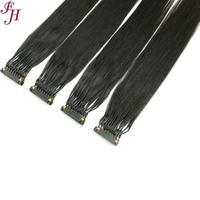 Venta de Fábrica FH, Extensiones de Cabello Remy Liso de 100g/paquete, 10D 6D, Cabello Humano de Grado Europeo, Cabello Virgen Ruso para Mujeres