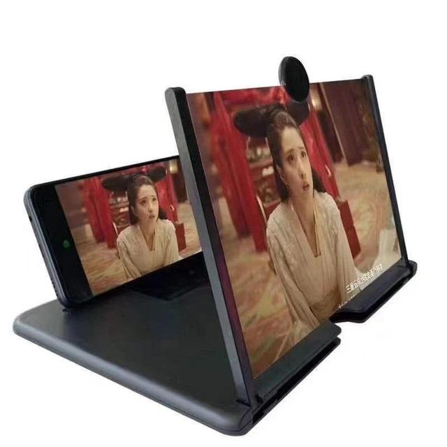 10 Inch Foldable Movie Video Lazy Desktop Mounts Supports All Smartphones Ph10 3d Hd Cell Mobile Phone Screen Magnifier