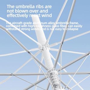 Parapluie transparent personnalisé OEM avec logo, ouverture automatique, poignée à crochet, dégradé, 102 cm, coupe-vent, protection solaire et pluie, pour femme, cadeau de mariage - Product Image 2