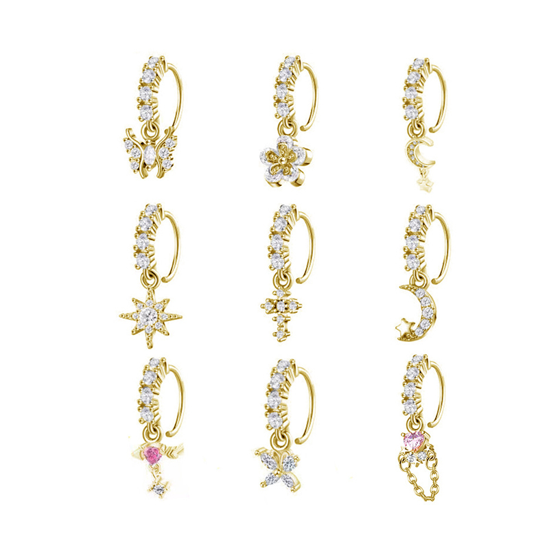 Fashion Piercing Jewelry Gold Silver Stainless