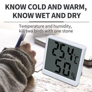 Thermomètre hygromètre numérique à écran LCD blanc haute précision, moniteur intelligent de température et d'<span class=keywords><strong>humidité</strong></span> intérieure, utilisation domestique, indice de protection IP43, ABS - Product Image 2