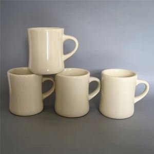 350ML 12Oz Cream <b>Yellow</b> Waist Slimming Mug Korean Retro Cartoon Ceramic Cup Custom Logo Printing Event Gift <b>Coffee</b> Mug - Product Image 3