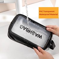 PVC voyage cosmétique femmes trousse de toilette Portable Ins fermeture éclair capacité clair trousse de maquillage étanche organisateur boîte de rangement étui